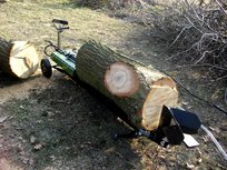 Holzspalter liegend